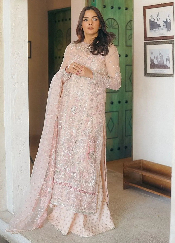 Ermina By Ezra Embroidered Net Suit Unstitched 4 Piece EZ24E D-06 Bloom - Formal Collection