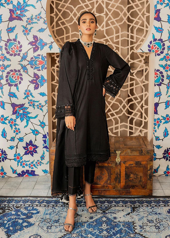 Shurooq Casual Pret Embroidered Lawn 3 Piece Suit SHQ21E ROSE NOIRE