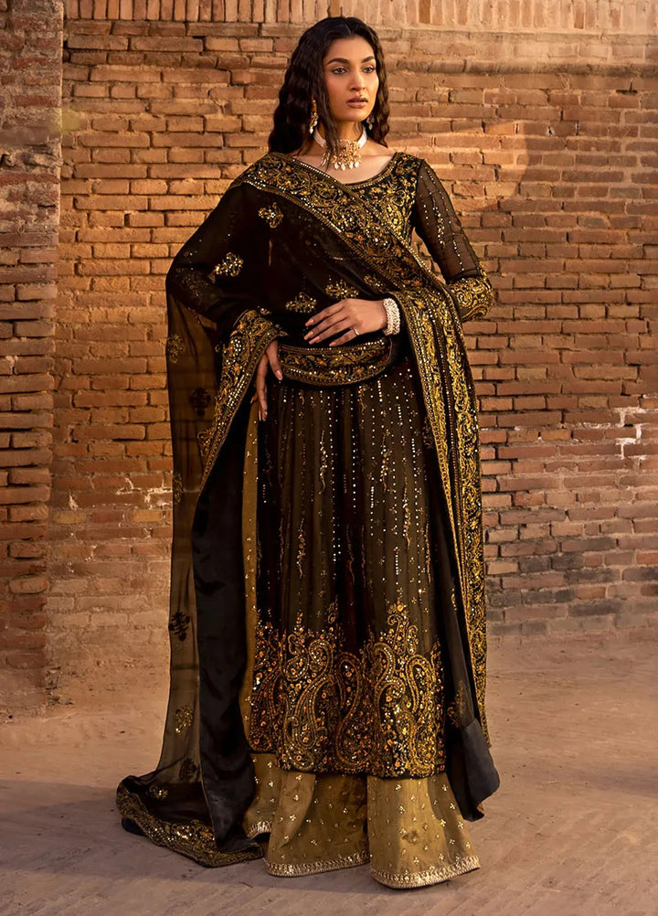 Erum Khan Pret Embroidered Chiffon 3 Piece Suit Zeenat