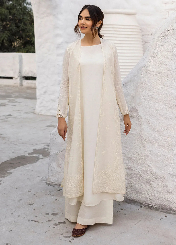 Erum Khan Pret Embroidered Cotton Karandi 3 Piece Suit Amani