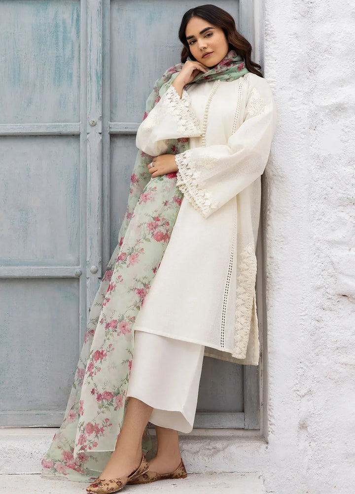 Erum Khan Pret Embroidered Cotton Karandi 3 Piece Suit Haya