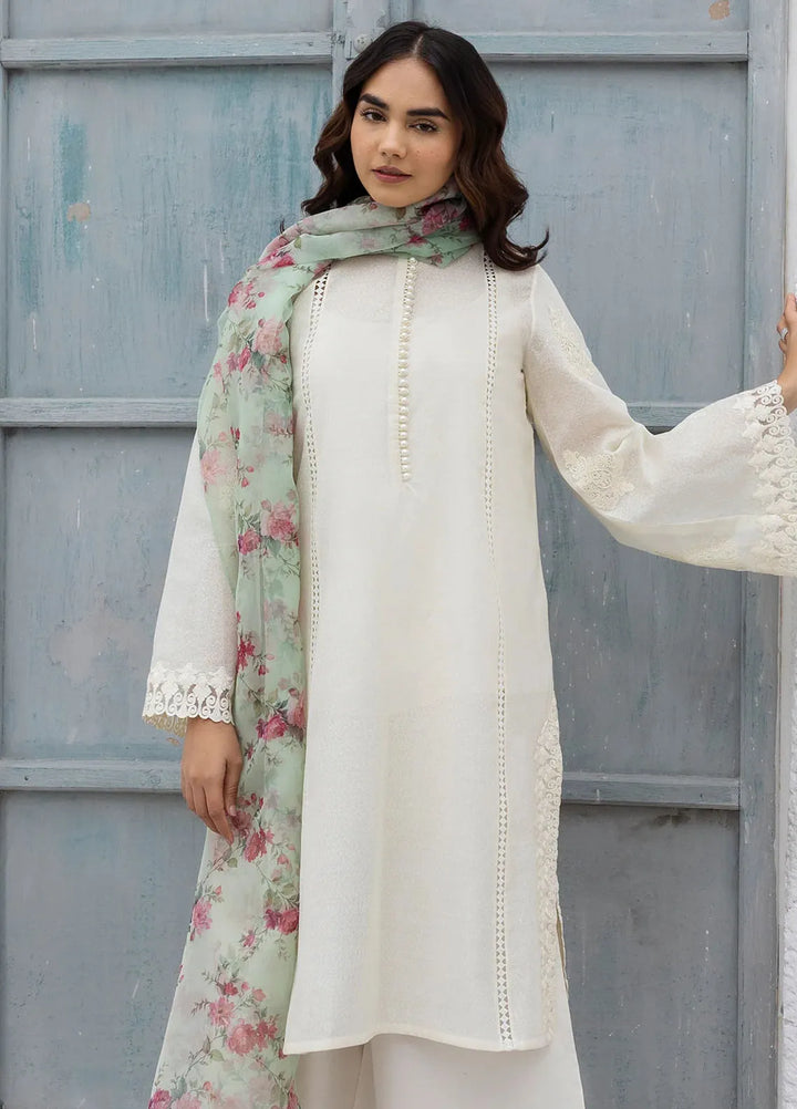 Erum Khan Pret Embroidered Cotton Karandi 3 Piece Suit Haya