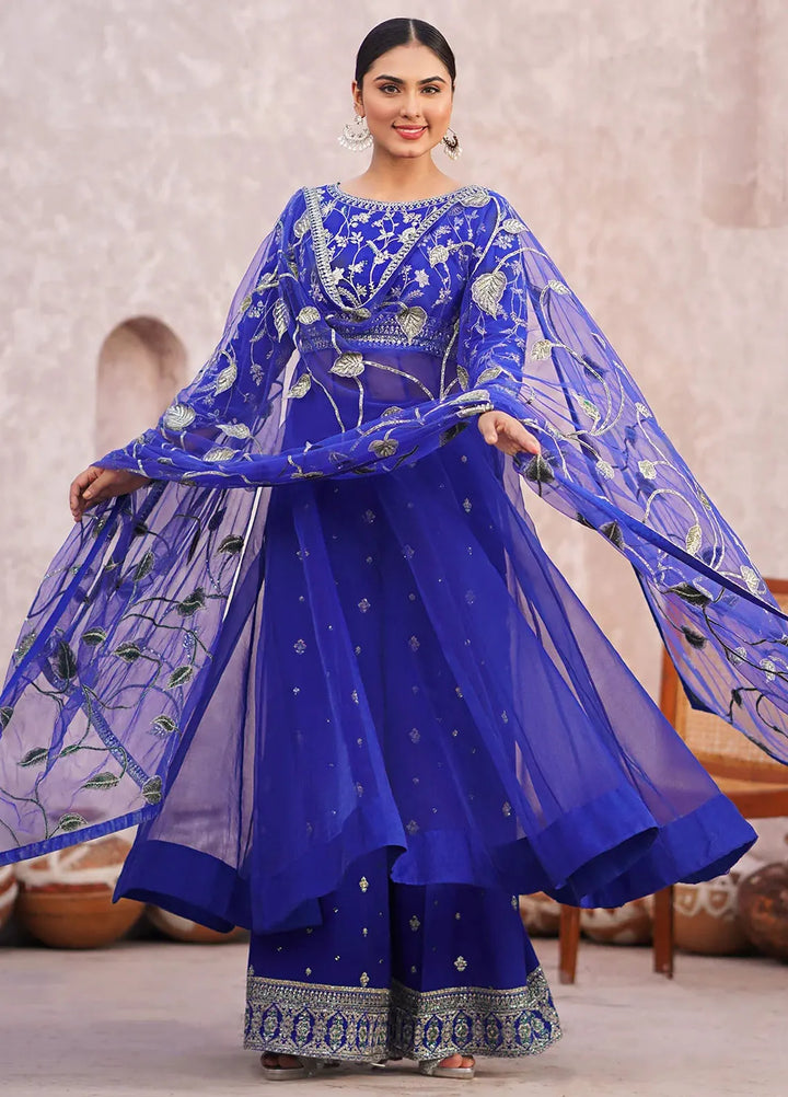 Erum Khan Pret Embroidered Organza 3 Piece Suit Nargis