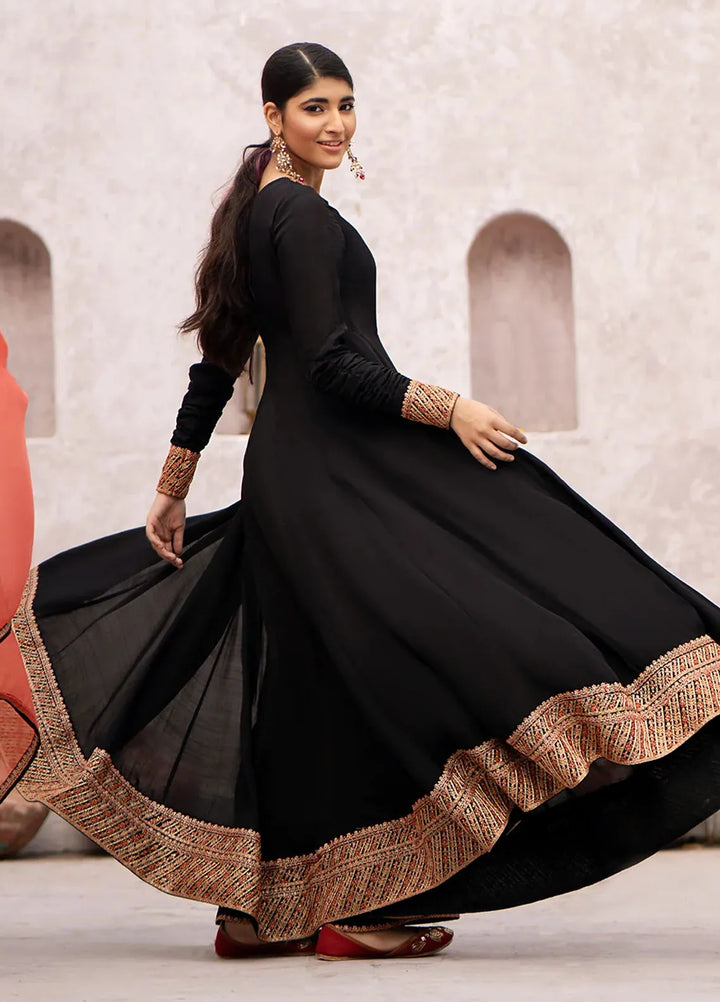 Erum Khan Pret Embroidered Raw Silk 3 Piece Suit Chameli