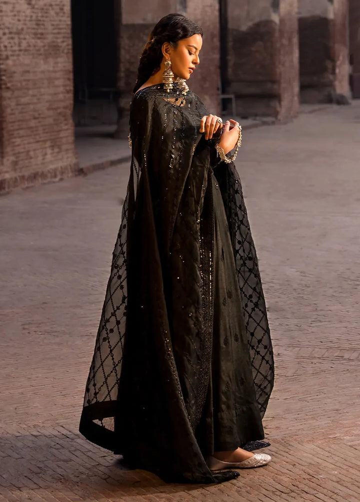 Erum Khan Pret Embroidered Raw Silk 3 Piece Suit Mumtaz