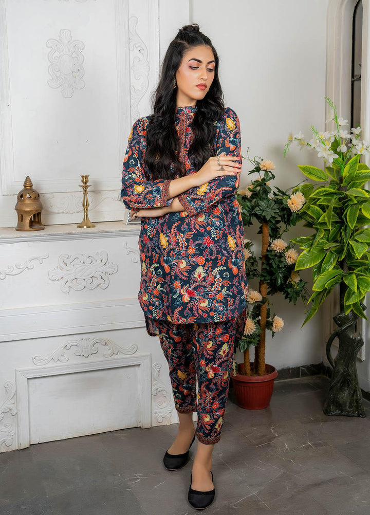 Eshaal Adina By AY Textile Printed Khaddar Suits Unstitched 2 Piece AYT22ES 8B - Winter Collection