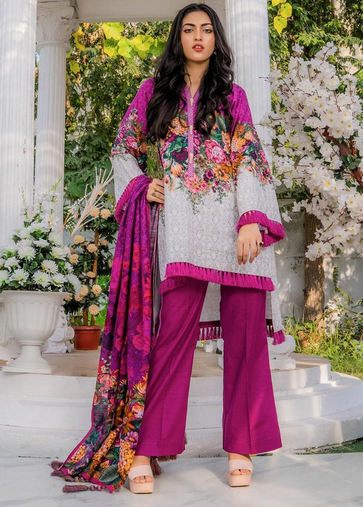 Eshaal Adina By AY Textile Printed Khaddar Suits Unstitched 3 Piece AYT22K 05 - Winter Collection