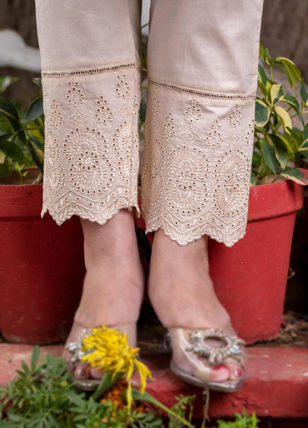 AY Textile Pret  Cambric Trouser D-01 SKIN