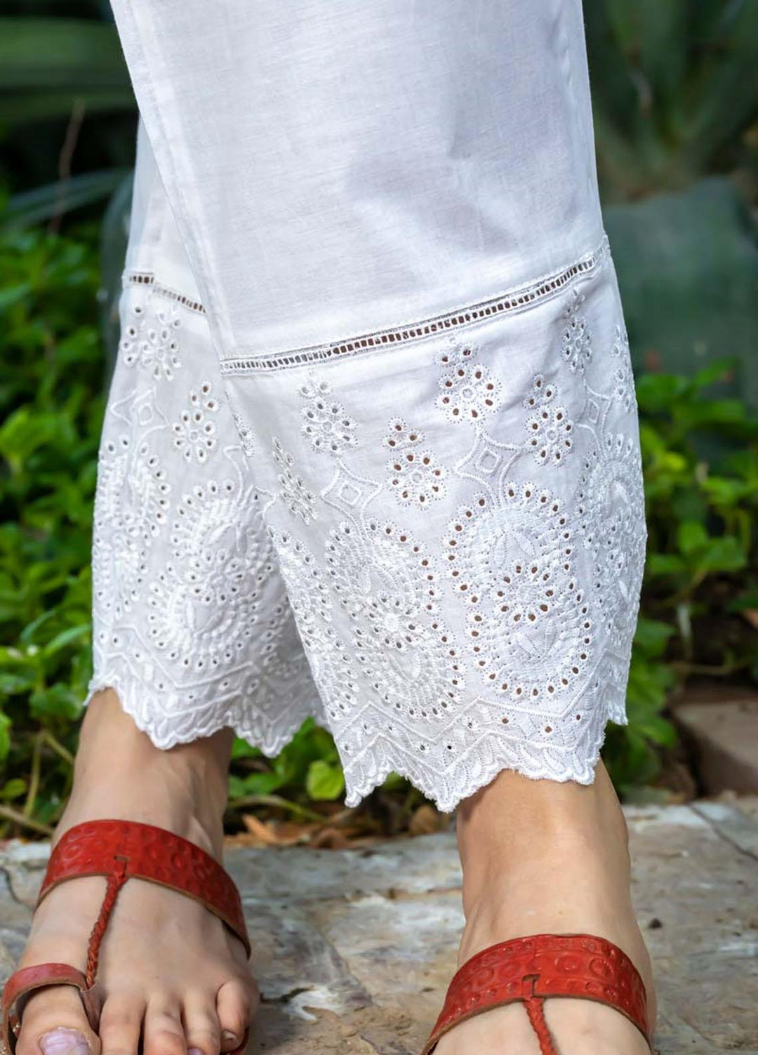 AY Textile Pret Cambric Trouser D-01 WHITE