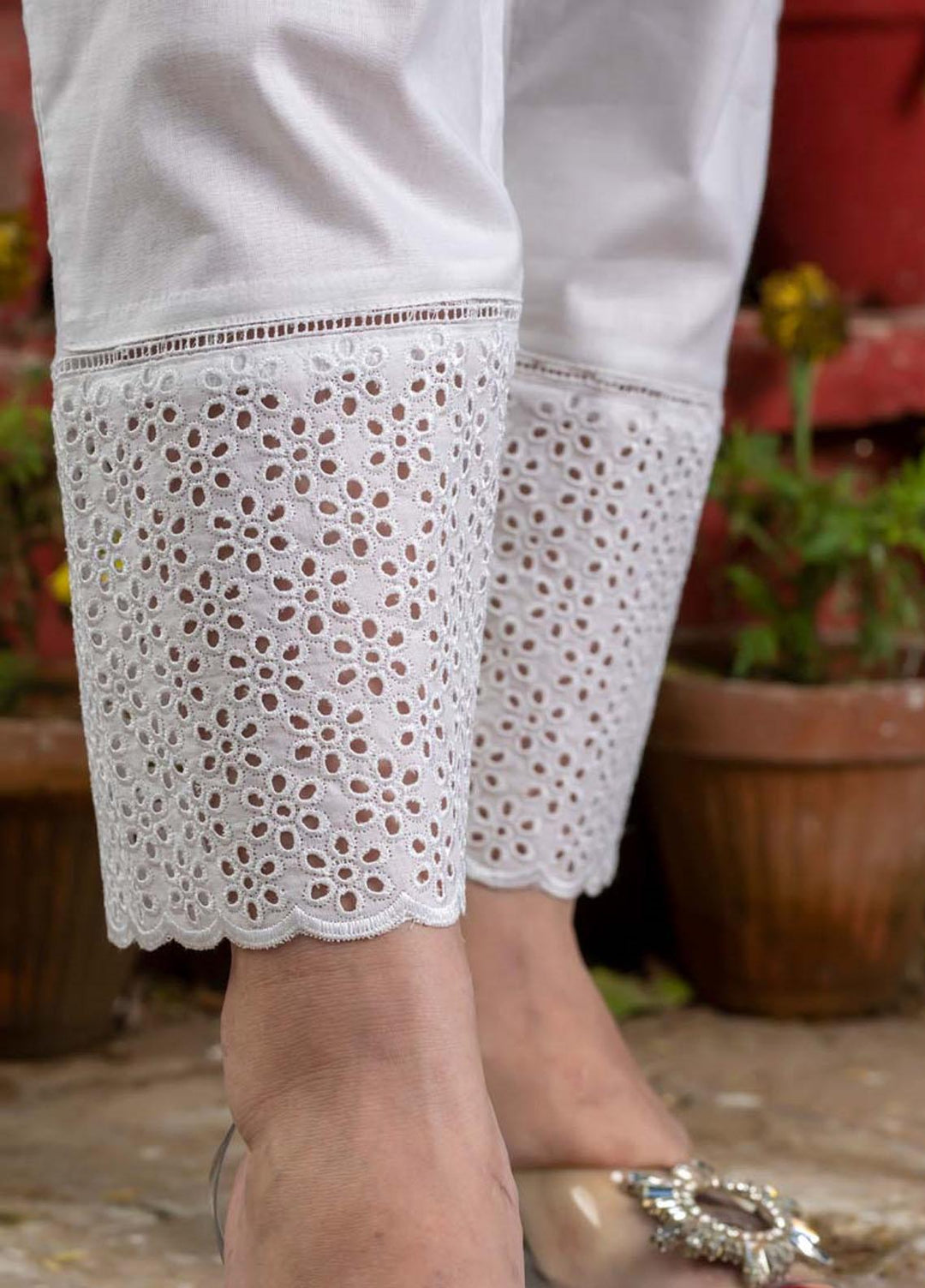 AY Textile Pret  Cambric Trouser D-04 OFF WHITE