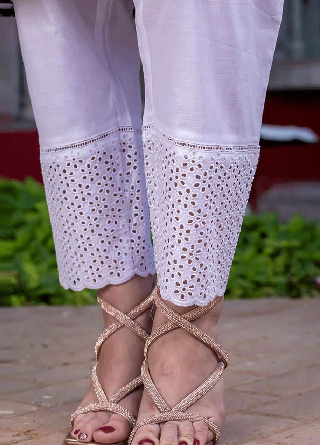 AY Textile Pret  Cambric Trouser D-04 WHITE