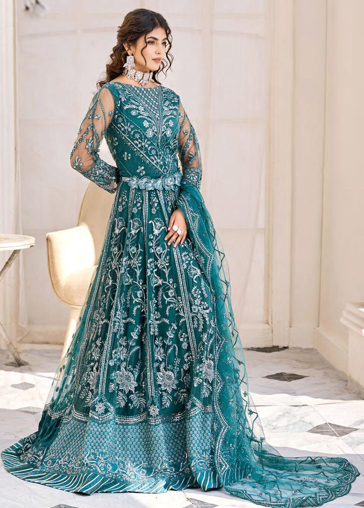 Eshaal By Emaan Adeel Embroidered Net Suits Unstitched 3 Piece EA23E ESH-06 - Luxury Collection