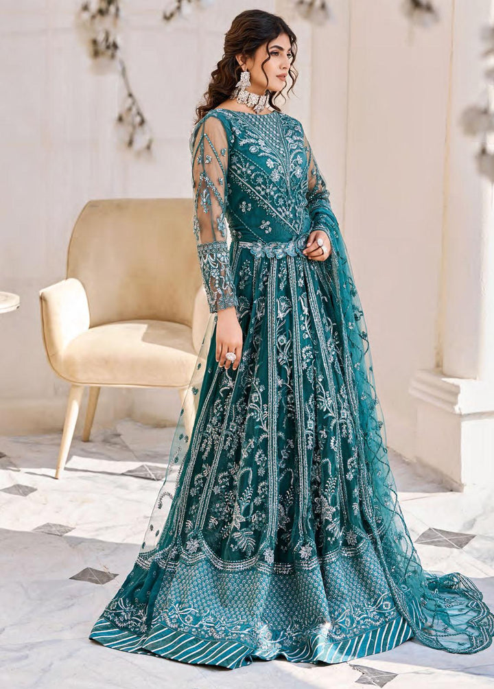 Eshaal By Emaan Adeel Embroidered Net Suits Unstitched 3 Piece EA23E ESH-06 - Luxury Collection