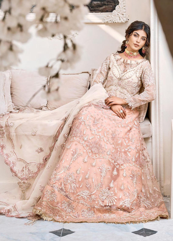 Eshaal By Emaan Adeel Embroidered Organza Suits Unstitched 3 Piece EA23E ESH-07 - Luxury Collection
