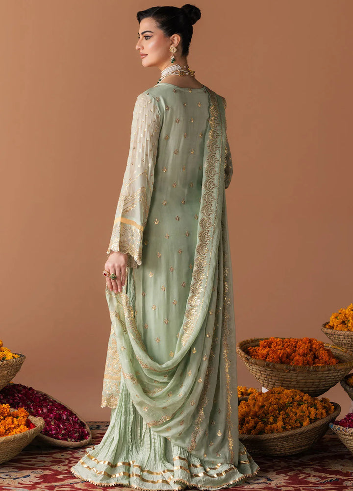 Esra by Fiona Pret Embroidered Chiffon 4 Piece Suit Chalice