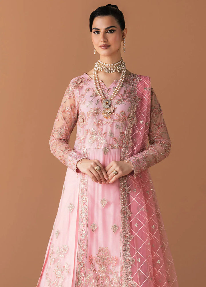 Esra by Fiona Pret Embroidered Net 4 Piece Suit Seren