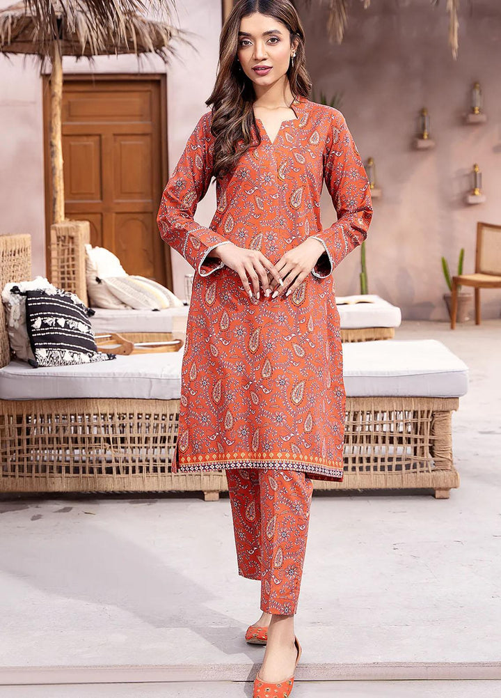 Esra Fashion Casual Pret Printed Lawn 2 Piece Dress HD-23-10