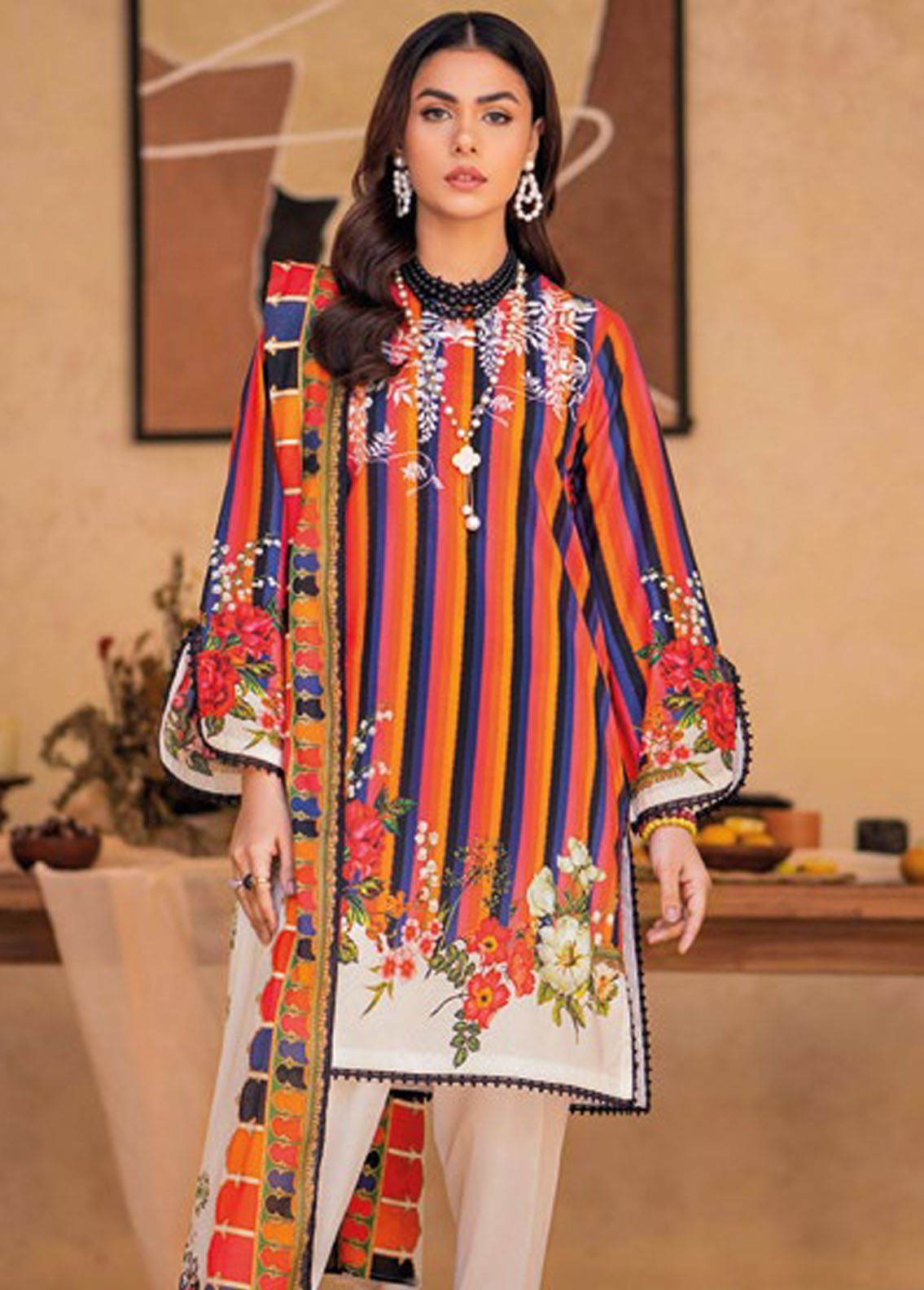 Gul Ahmed Embroidered Acrylic Suits Unstitched 3 Piece GA24WU AP-42008 - Winter Collection main image 0