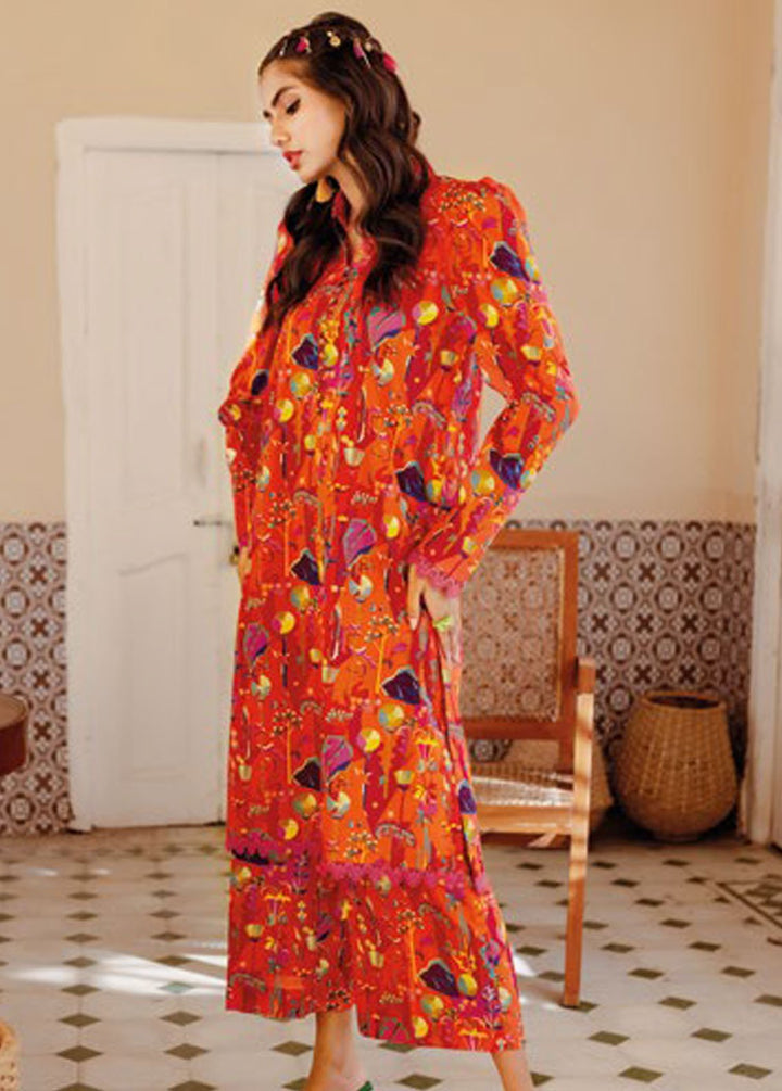 Essential By Gul Ahmed Printed Lawn Suits Unstitched Kurti GA24E SL-42020 - Summer Collection