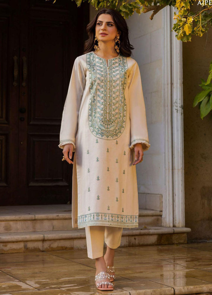 Essentials By Asim Jofa Embroidered Cambric Suits Unstitched 2 Piece AJ23ES AJPE-42 - Eid Collection