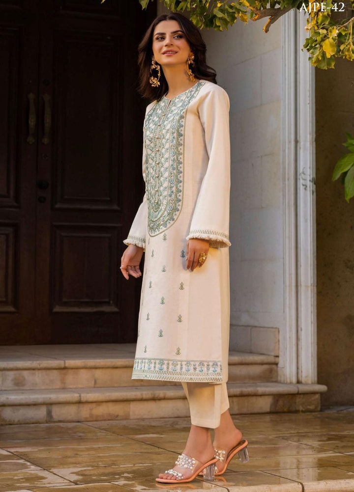 Essentials By Asim Jofa Embroidered Cambric Suits Unstitched 2 Piece AJ23ES AJPE-42 - Eid Collection