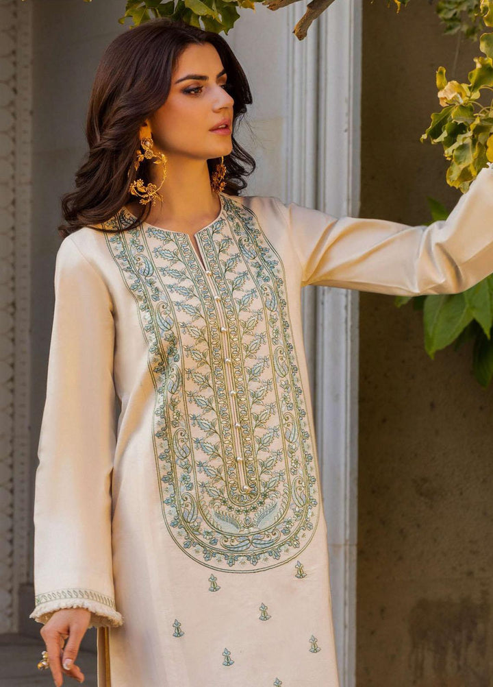 Essentials By Asim Jofa Embroidered Cambric Suits Unstitched 2 Piece AJ23ES AJPE-42 - Eid Collection