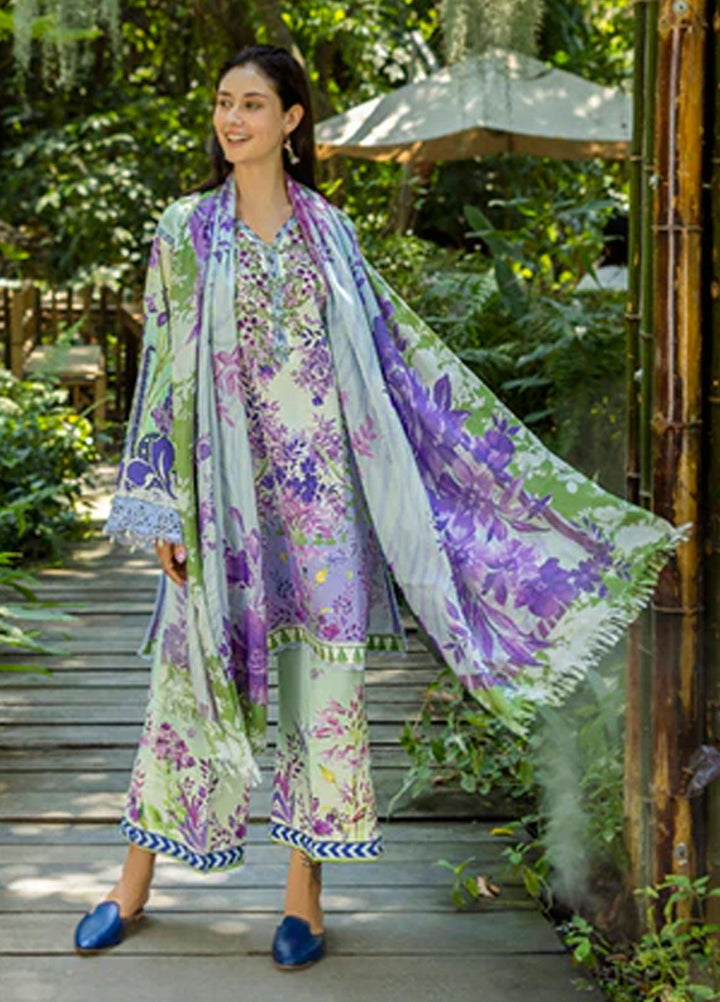 Ethereal Bloom by Roheenaz Embroidered Lawn Suits Unstitched 3 Piece RN25EB RNZ-06 B Florisse - Summer Collection