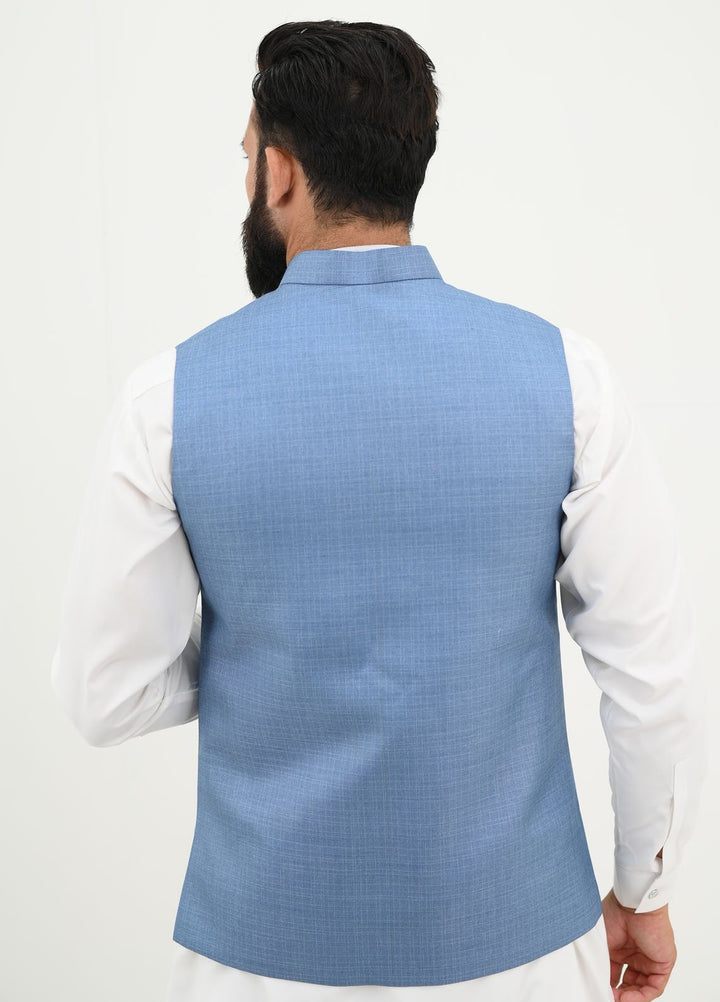 Ethnic Wear by Alif Yay Pret Plain Blended Waistcoat AY-029