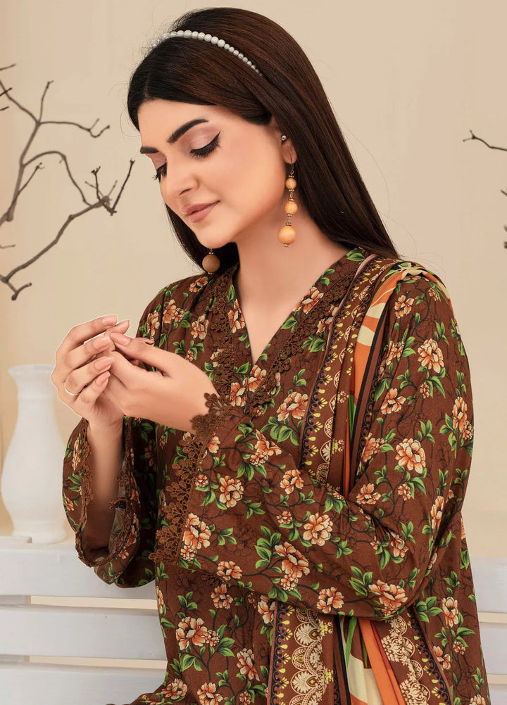 Fabiha By Feroza Printed Linen Suit Unstitched 3 Piece FZ24F D-04 - Summer Collection