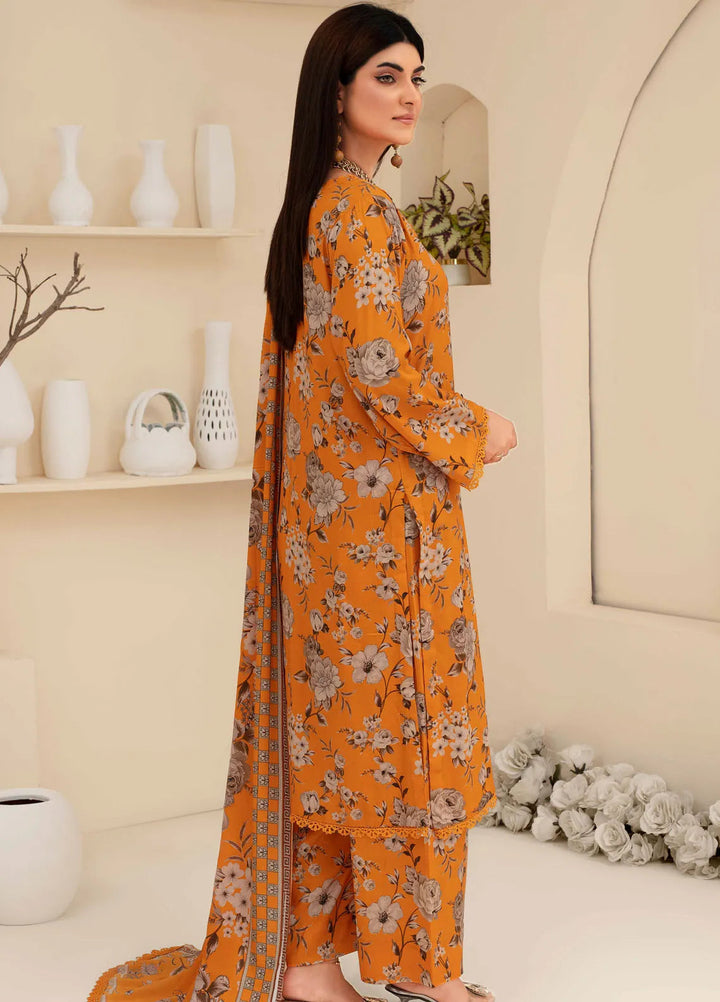 Fabiha By Feroza Printed Linen Suit Unstitched 3 Piece FZ24F D-06 - Summer Collection