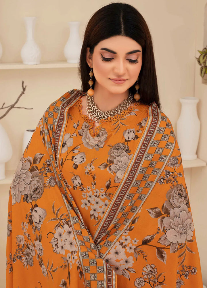 Fabiha By Feroza Printed Linen Suit Unstitched 3 Piece FZ24F D-06 - Summer Collection