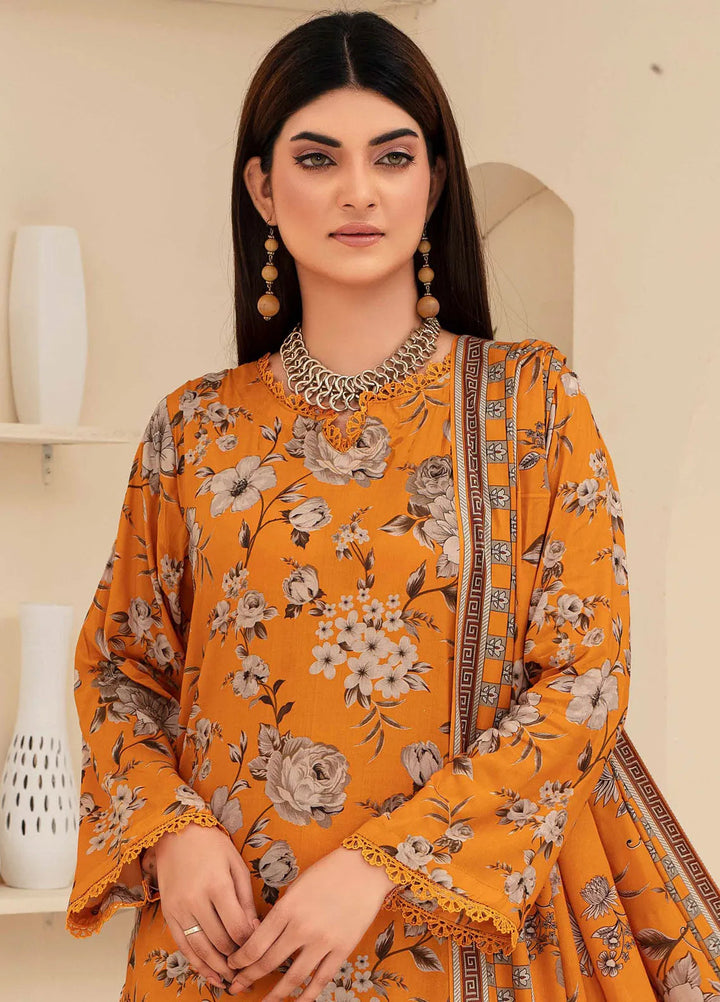 Fabiha By Feroza Printed Linen Suit Unstitched 3 Piece FZ24F D-06 - Summer Collection