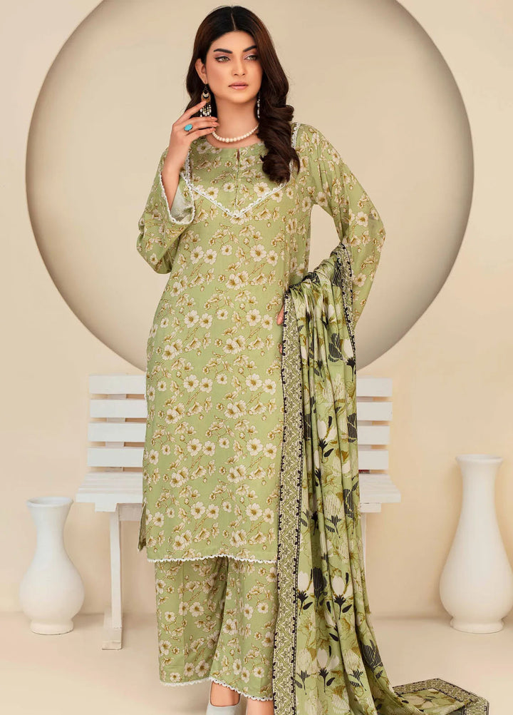 Fabiha By Feroza Printed Linen Suit Unstitched 3 Piece FZ24F D-12 - Summer Collection
