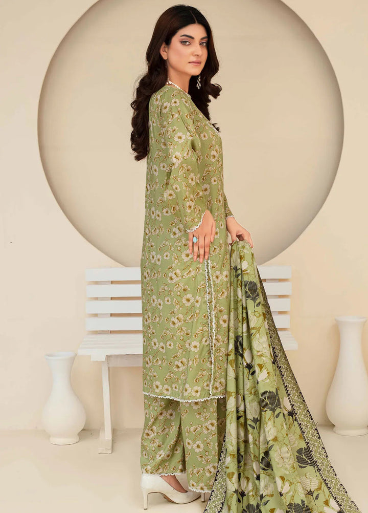 Fabiha By Feroza Printed Linen Suit Unstitched 3 Piece FZ24F D-12 - Summer Collection