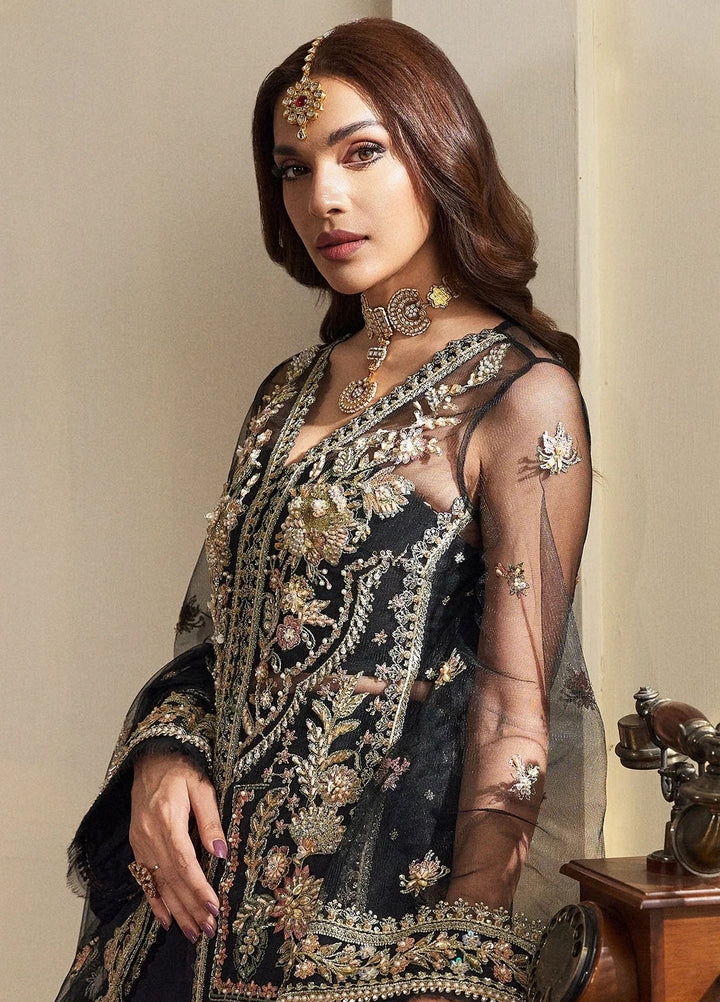 Fabiha Fatima Pret Embroidered Net 3 Piece Suit Opal