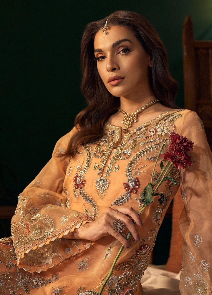 Fabiha Fatima Pret Embroidered Organza 3 Piece Suit Morganite
