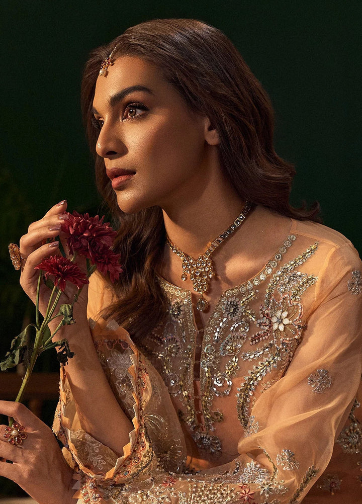 Fabiha Fatima Pret Embroidered Organza 3 Piece Suit Morganite