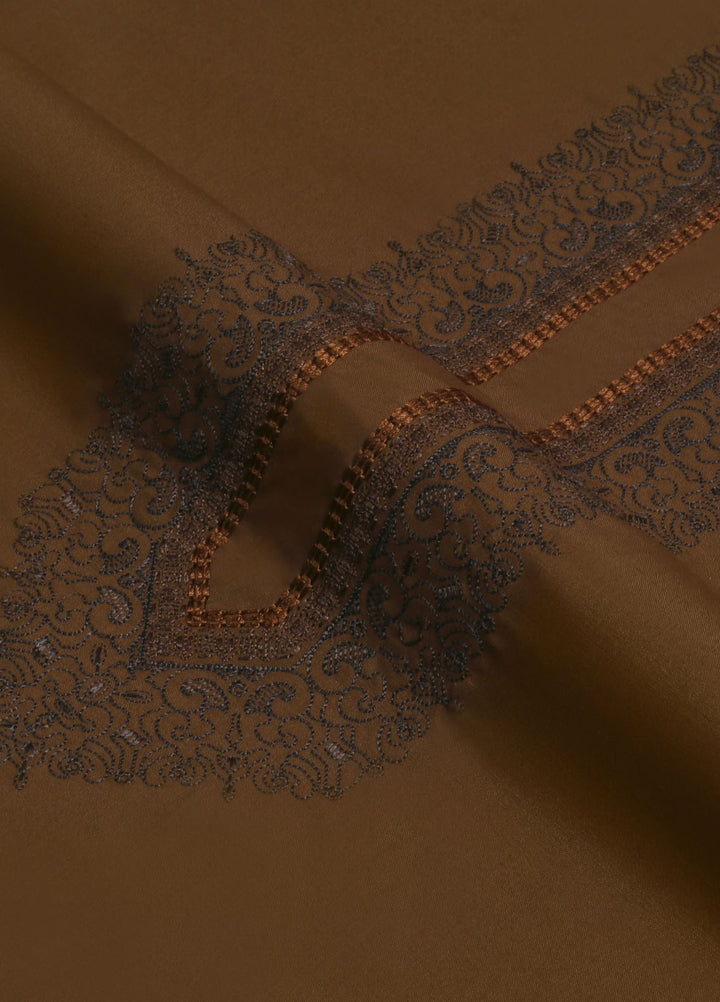 Fabrich Embroidered Suits Unstitched Kurta Shalwar GTS-TE-003 - Mens Collection