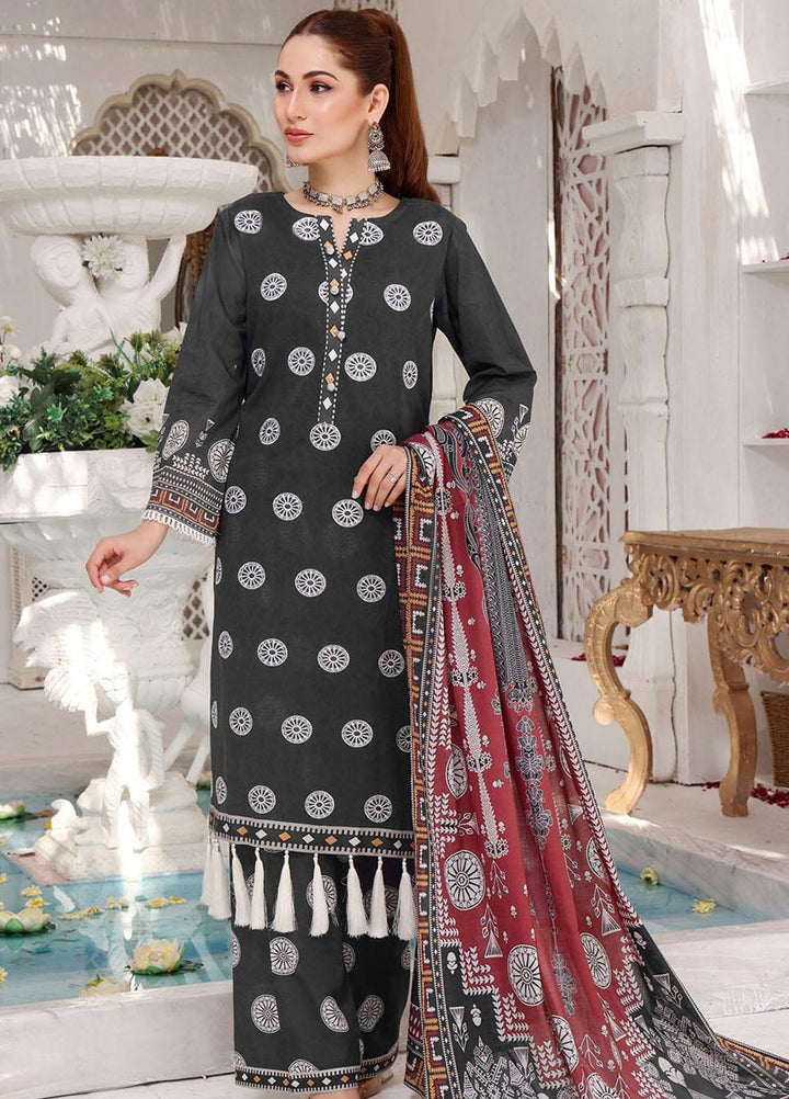 Faha By Khas Embroidered Lawn Suits Unstitched 3 Piece KHS23F KL-1793 - Summer Collection