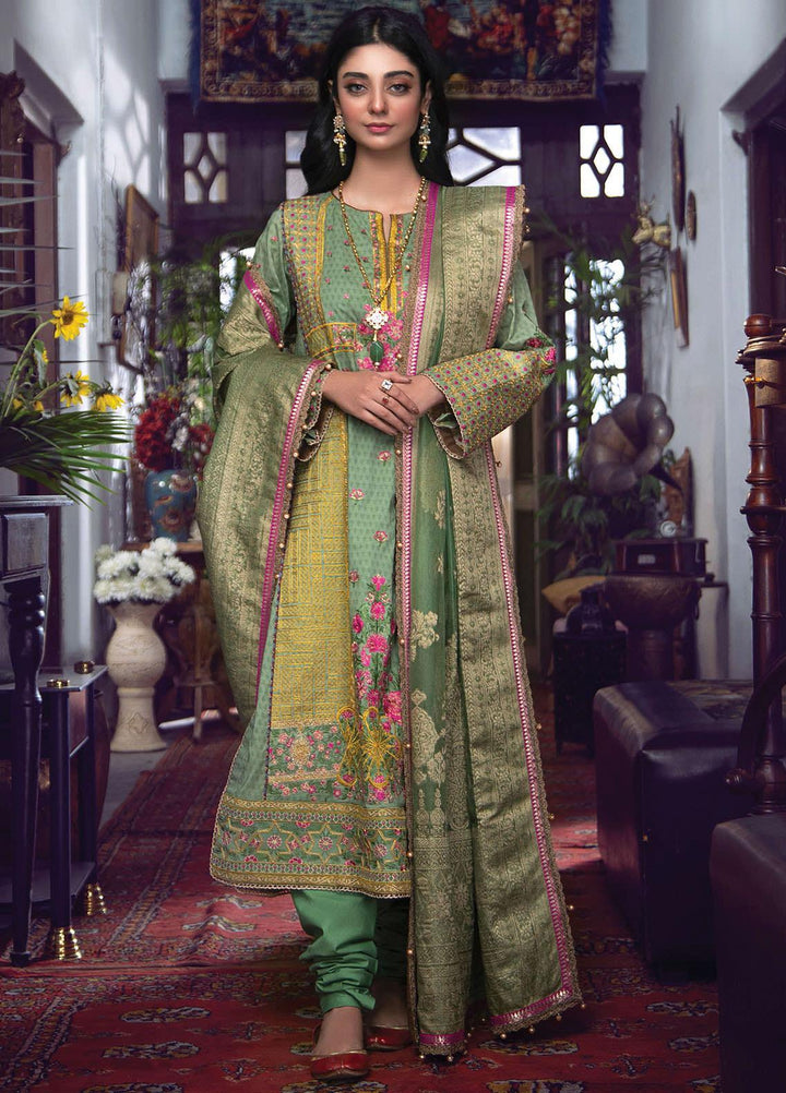 Fahad Hussayn Embroidered Lawn Suits Unstitched 3 Piece FH21SE D-08 - Luxury Collection