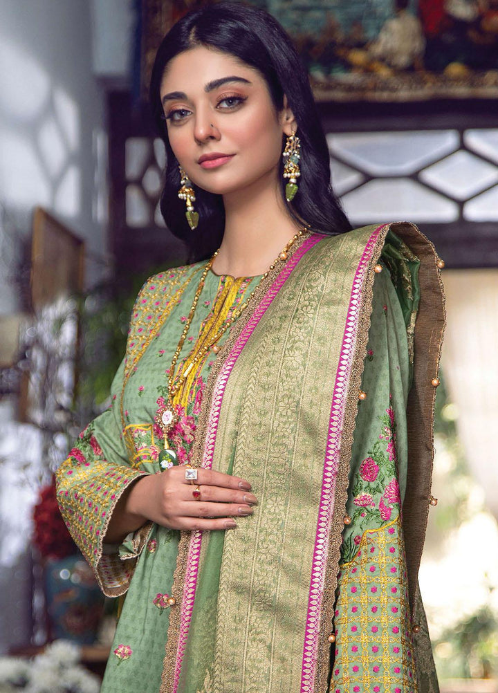 Fahad Hussayn Embroidered Lawn Suits Unstitched 3 Piece FH21SE D-08 - Luxury Collection