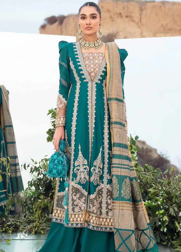 Faixa Faixal Embroidered Lawn Suits Unstitched 3 Piece FFX22L BENAZIR - Luxury Collection