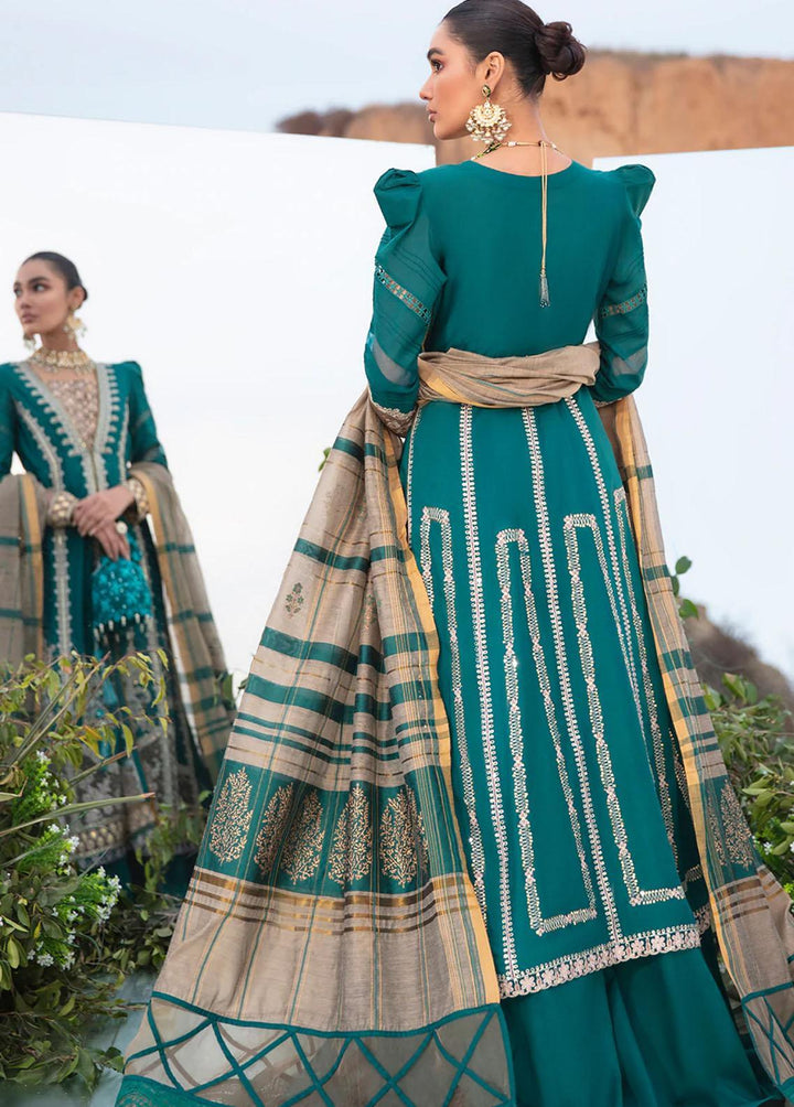 Faixa Faixal Embroidered Lawn Suits Unstitched 3 Piece FFX22L BENAZIR - Luxury Collection