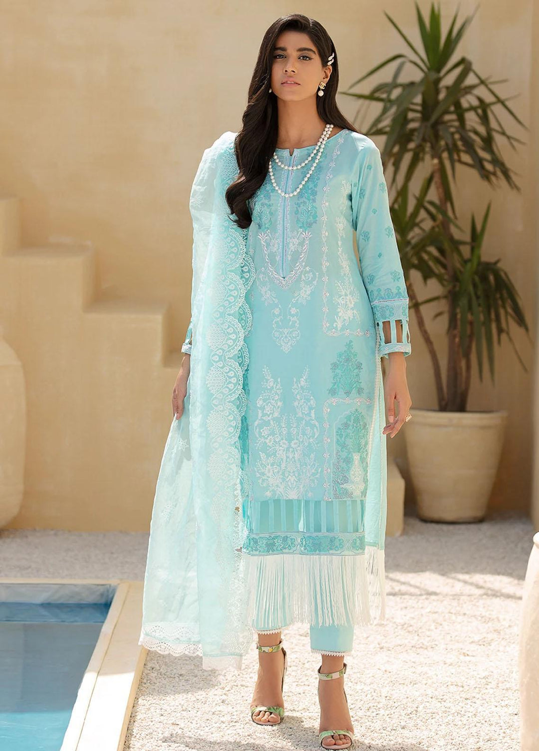 Faixa Faixal By Ittehad Textiles Embroidered Lawn Suits Unstitched 3 Piece ITD21FF MAHPARA - Summer Collection