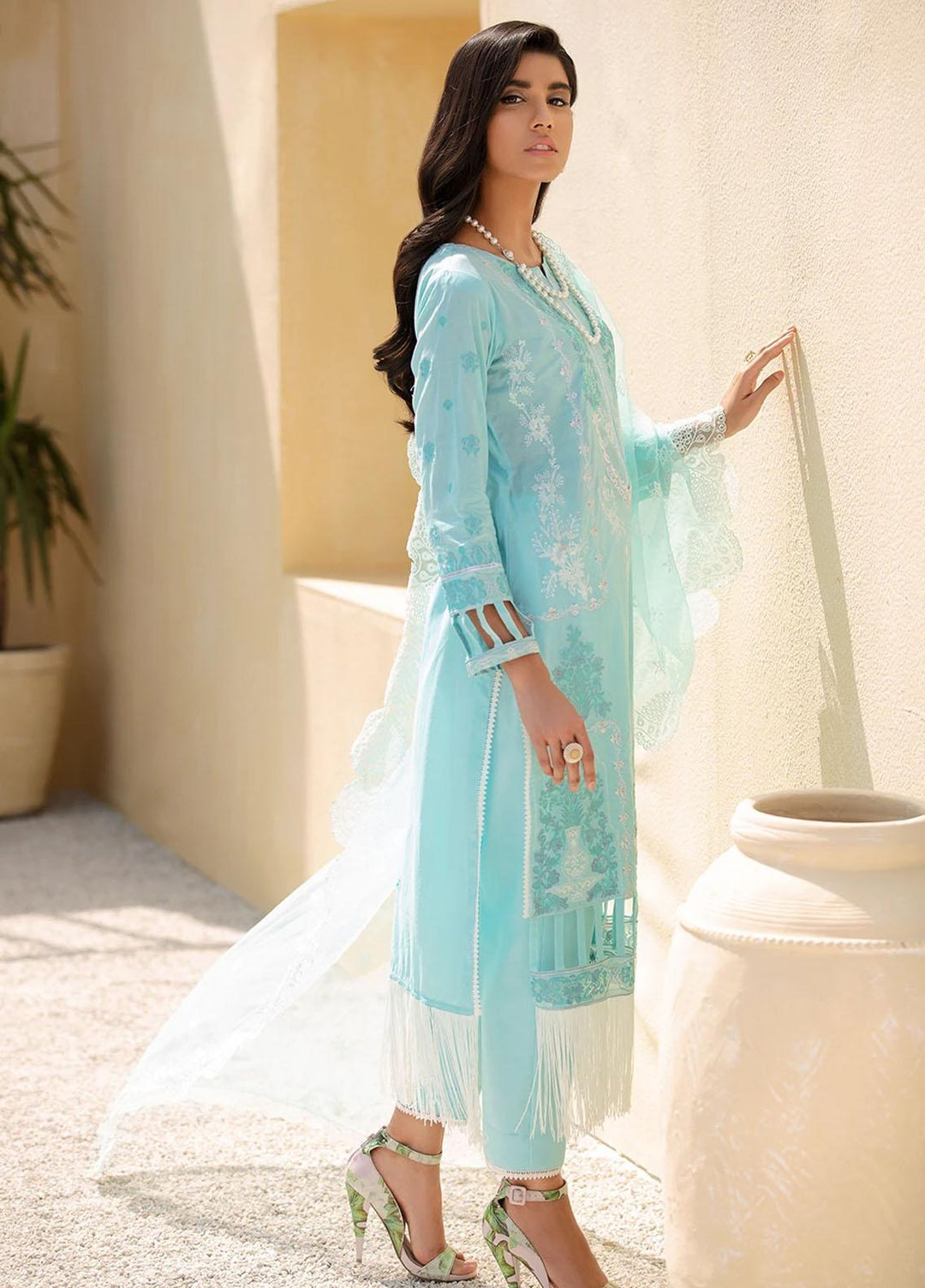 Faixa Faixal By Ittehad Textiles Embroidered Lawn Suits Unstitched 3 Piece ITD21FF MAHPARA - Summer Collection