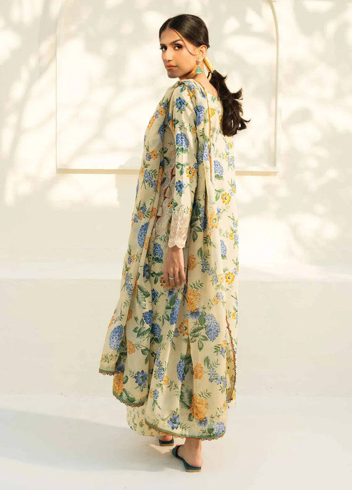 Faiza Faisal Embroidered Lawn Suits Unstitched 3 Piece FFX25P Anais - Summer Collection