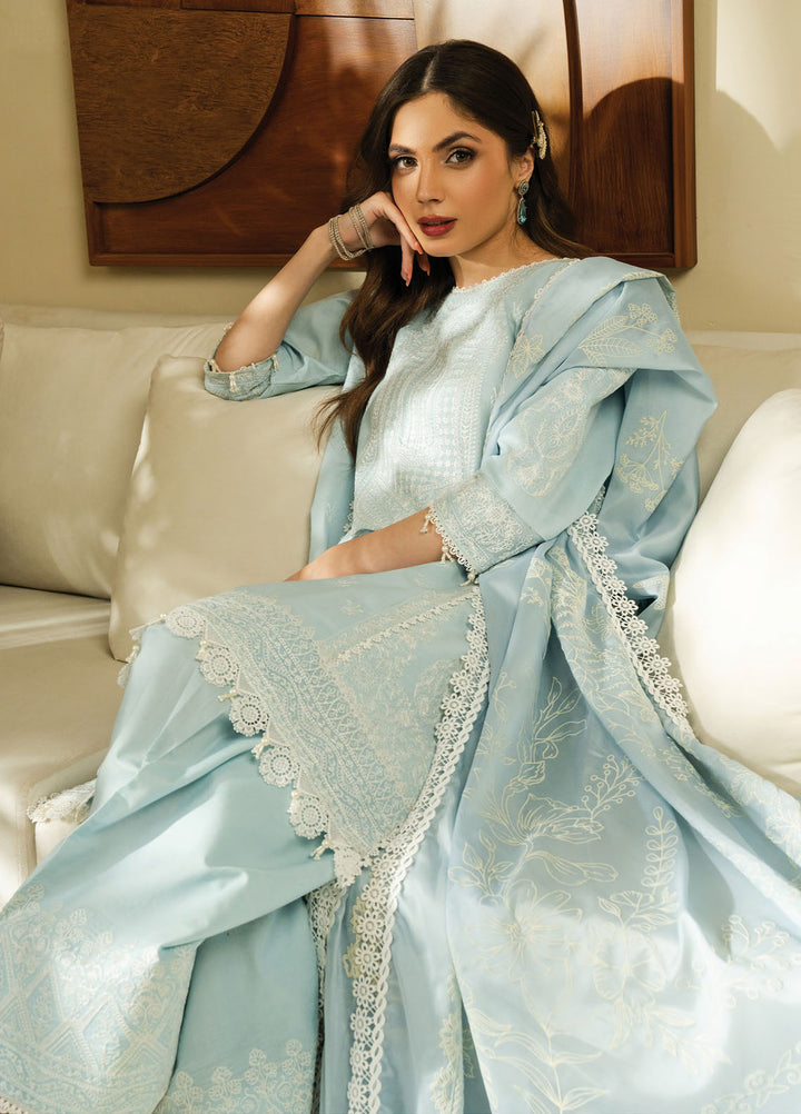 Faiza Faisal Embroidered Lawn Suits Unstitched 3 Piece FFX25SL Ayla - Summer Collection