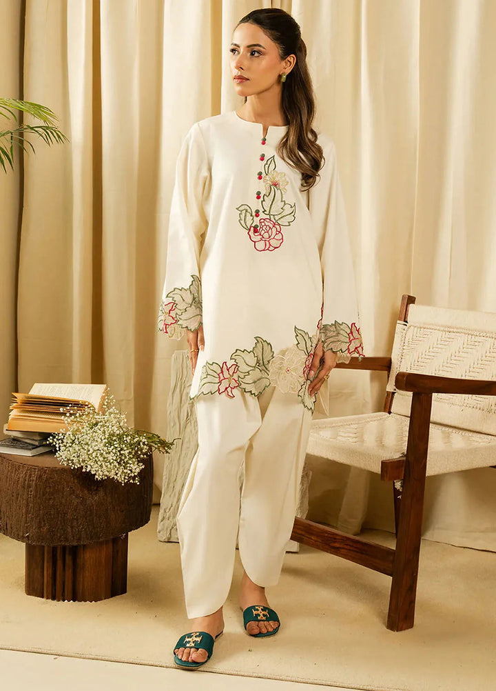 Faiza Faisal Pret Embroidered Lawn 2 Piece Suit Aniee