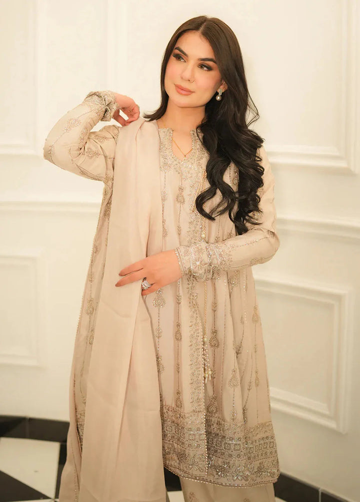 Faiza Faisal Pret Festive Raw Silk 3 Piece Suit Amira