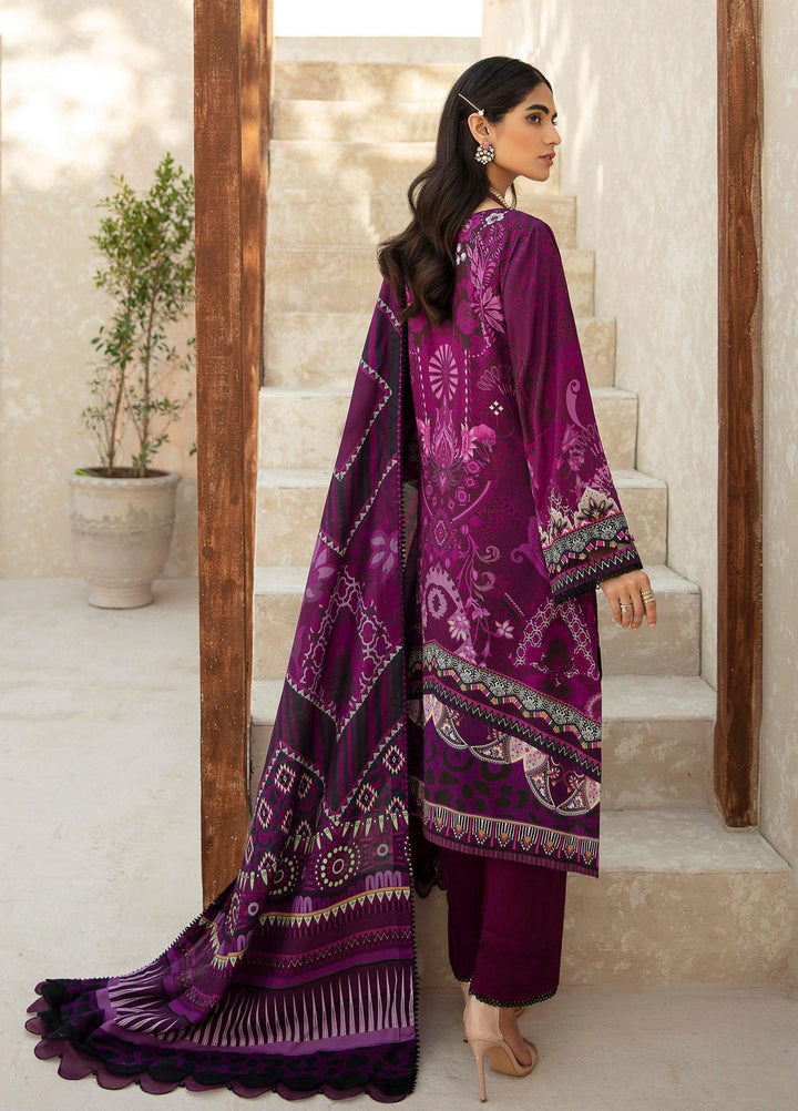 Farasha Embroidered Linen Suits Unstitched 3 Piece FSH21L 03-FLORA - Winter Collection